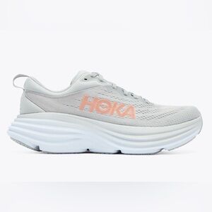 Hoka One Bondi 8 Athletic Shoes Sneakers in Harbor Mist/Lunar Rock Size 8.5